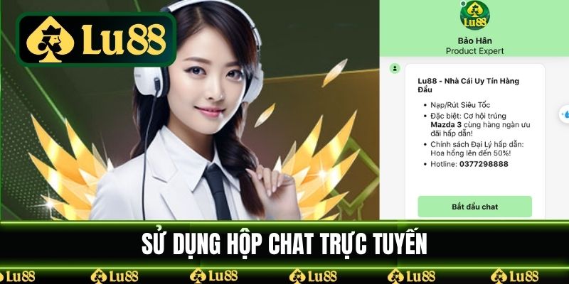 Sử dụng hộp chat trực tuyến